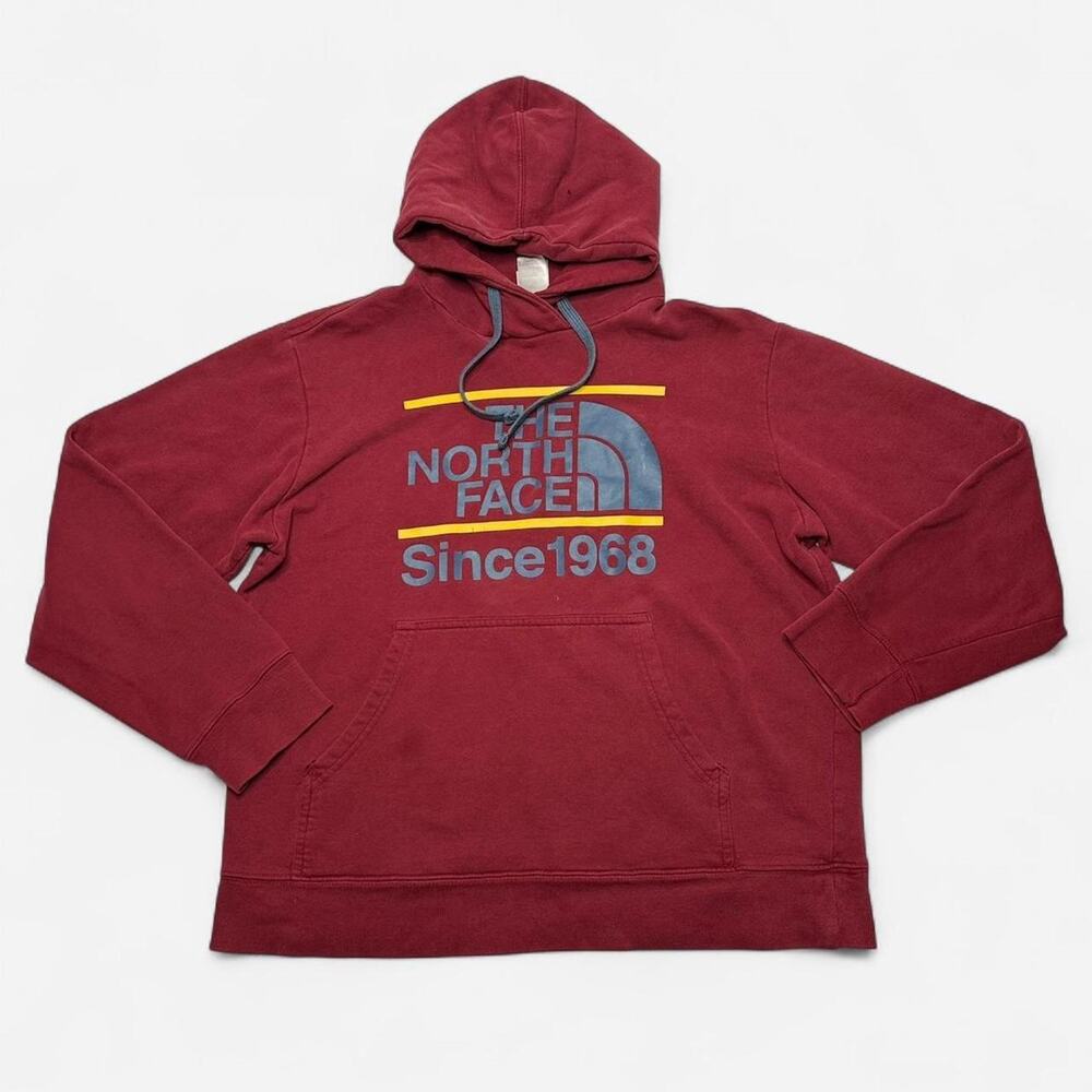 The North Face Red Graphic Hoodie Men’s Medium Pullover Since 1968